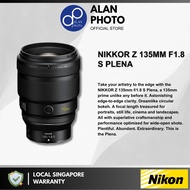 Nikon NIKKOR Z 135mm F1.8 S Plena Lens for Nikon Z9 Z8 Z7 ii Z6 ii Z5 Zfc Z30 | Nikon Singapore Warranty