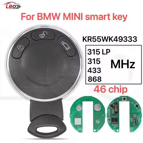 Leo For BMW MINI Cooper R56 R57 R58 R60 R61 Clubman 2006-2013 315LP/315/433/868MHz 46chip 3button Ca