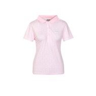 FILA GOLF 女滿版LOGO短袖POLO衫-粉色 5POY-2012-PK