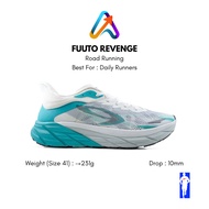 910 Nineten Fuuto Revenge White/Light Grey Turquoise Daily Running Shoes, Training