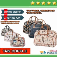 Tas Travel Bag Besar Jinjing Kantong duffle pakaian baju bayi organize Kulit