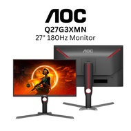 AOC Q27G3XMN 27” Flatscreen Gaming Monitor VA Panel 180Hz /1ms /Freesync/ HDMI DP/ adjustable stand/
