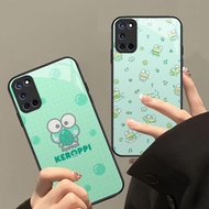 XI106 Kero-ppi Glass Case for OPPO A74 A16S A16 A94 A72 A92 A54S Reno 5F 5 6 A52 A95 Lite HD