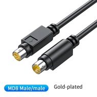 【High Cost-Performance】 Md8 Plc Cable Male To Male S Terminal Male To Female Wire 8 Pin Pure Copper 