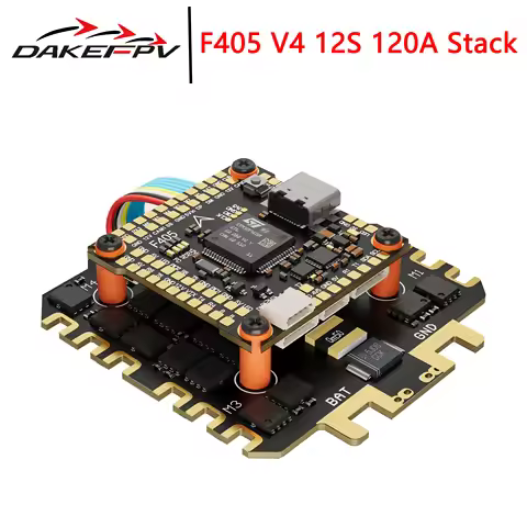 DAKEFPV F405 V3 FC 12S 100A / 120A Stack Betaflight Ardupilot INAV F4 Flight controller for FPV Free