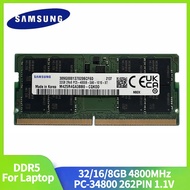 2/1PCS Samsung Laptop Memoria DDR5 32GB 16GB 8GB Ram 4800MHz PC5-34800 1.1V 262 Pin for Notebook Com