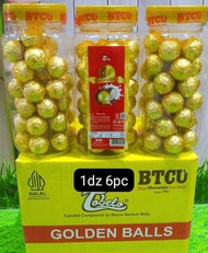 TOBELLO COKLAT GOLDEN BALLS| Golden balls coklat | Coklat bentuk Bola | produksi terbaru | exp 2027