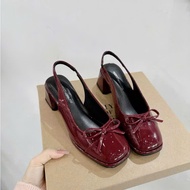 Lolita G6891 5cm square heel shoes with bow