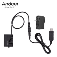 Andoer ACK-E10 5V USB Dummy DC Coupler (Replacement for LP-E10) with Power Adapter Compatible with Canon EOS Rebel T3/T5/T6/T7/T100/Kiss X50/Kiss X70/1100D/1200D/1300D/2000D/4000D