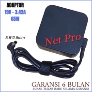 Charger Adaptor Asus A46 K46 X452J X450J X452 X451L - 19V 3.42A 65W Square -NPRO