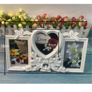 3R Size 3 Slot Photo frame Love Letter Creative Combination Integrated Wall Photo Frame Hang Wall