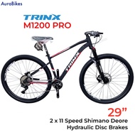 TRINX M1200 PRO 29” Mountain Bike 22 Speed 2x11 Bicycle Aluminium Alloy Frame