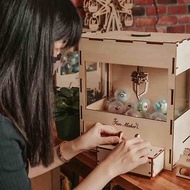 【DIY手作禮物】木製電動夾娃娃機 - 送20顆扭蛋 贈客製化文字