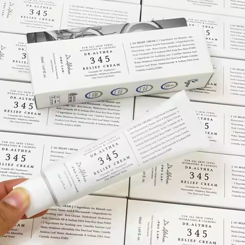 K‑Beauty Dralthea 345 Relief Cream Soothing Hydrating Facial Moisturizer Niacinamide Repair Sensitiv