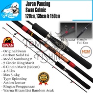Joran Pancing Swan Colmic 120cm - 150cm (4-8lbs) Carbon Solid Murah -