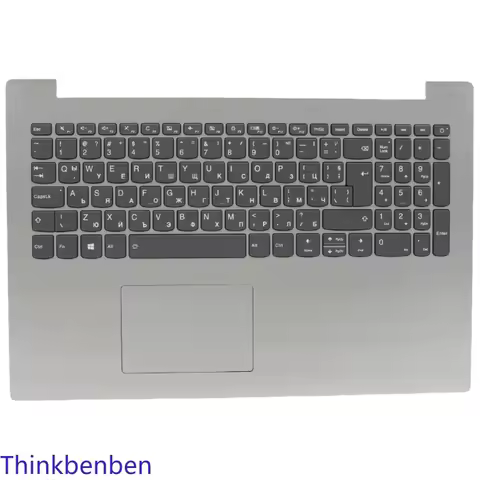 BG Bulgaria Backlit Keyboard Platinum Grey Upper Case Palmrest Shell Cover For Lenovo Ideapad 330 15