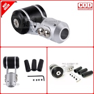Shift Knob Racing Persneling Manual A Tricilio Hitam SIlver Polos Shiftknob Shift Knop Tuas Gigi
