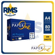PAPER ONE A4 80GSM All Purpose (500 Sheets)