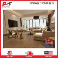 Heritage Timber Ready Stock SPC Flooring [180mm x 1220mm x 4mm] Waterproof Laminated Flooring/ Lantai SPC Murah