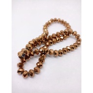 Crystal Bakpao Beads Gold Czech/