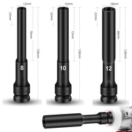Universal 8mm 10mm 12mm Socket Wrench Long Deep Socket Wrench Set Drive Socket Wrench Impact Wrench