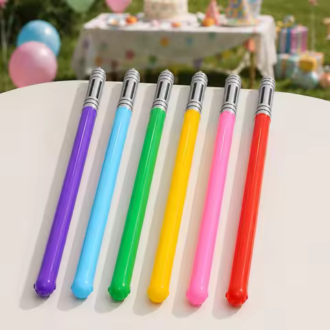 6-Piece Set of colorful Inflatable Swords, Party Activity Game Props, Inflatable Sticks, Theme Party