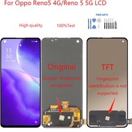 For Oppo Reno5 4G/Reno 5 5G LCD Display Touch Screen Digitizer Assembly Display Replacement Parts