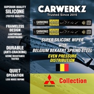 Carwerkz Super Silicone Wiper - Mitsubishi (Attrage Mirage Outlander Space Star Mirage ES Eclipse Cr