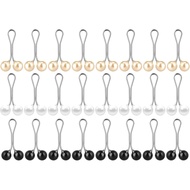 24 Keping Pin Tudung, Klip & Cangkuk Tudung Mutiara Muslim, Pin Bros Berlian Imitasi, Aksesori Tudun