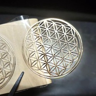 生命之花金色縷空金屬貼紙