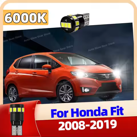 2x Car Led Bulbs T10 W5W Clearance Lights 6000K For Honda Fit 2008 2009 2010-2019 Width Lights Side 