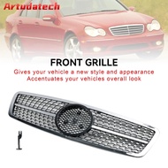 Artudatech Front Bumper Kidney Grille Grill Fit Mercedes W203 C230 C320 C240 2001 2002 2003 2004 200