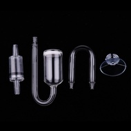 LazaraSale Aquarium Planted Tank CO2 Diffuser Check Valve U Shape Glass Tube Suction Cup