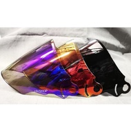 VISOR ARC RITZ BLACK / GOLD / BLUE TINTED SMOKE CERMIN ARC RITZ