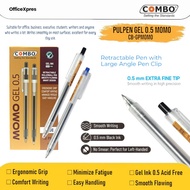 (1 DOZEN) Retractable Pen 0.5 MOMO 0.5mm Shallow Pen/ Black Gel Pen/ Gel Pen/ biru Ink Gel Pen 0.5 M