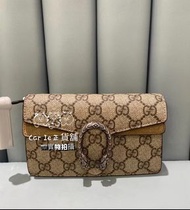 Gucci老花mini酒神手袋