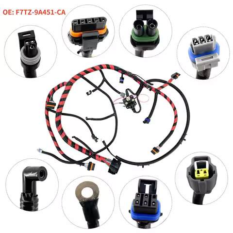 1Pc F7TZ-9A451-CA For Ford Car Engine Wiring Harness Assembly For Ford F-250 F-350 F-Super Duty 1997