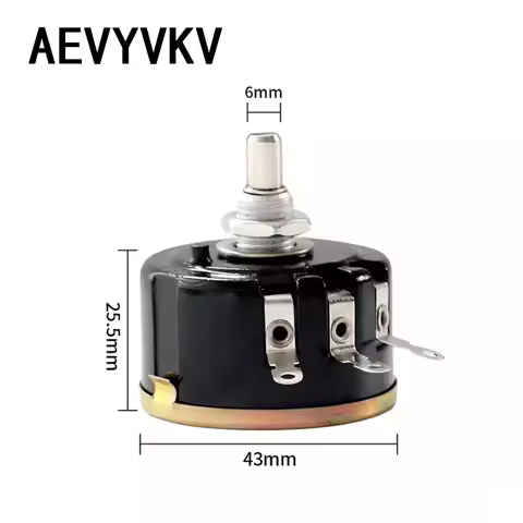 1-10PCS WX112 WX050 5W Single Circle Wire Wound Potentiometer 100R 330R 470R 1K 2K2 3K3 4K7 5K6 6K8 
