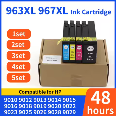 For HP963 967 XL 963XL Compatible Ink Cartridge For HP OfficeJet Pro 9010 9012 9013 9014 9015 9016 9