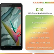 OUKITEL c10 Smartphone Layar 5.0 "RAM 1GB ROM 8GB MTK6580 Quad COre
