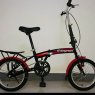 Sepeda lipat anak 16 inc evergreen rem v break velag alluminium