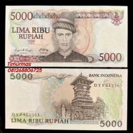 Uang Kuno Lama Jadul 5000 Rupiah Teuku Umar 1986 Unc