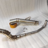 Daeng Sai4 Exhaust Pipe stainless 51mm for Ex5 Wave Dash Srl Bonus sym Kriss legend