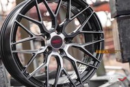 英國RSV正品 旋壓製品 FLOW FORGED鋁圈樣式 16吋 4孔&5孔車系適用 7J 黑車黑透 (配胎套餐大折扣)