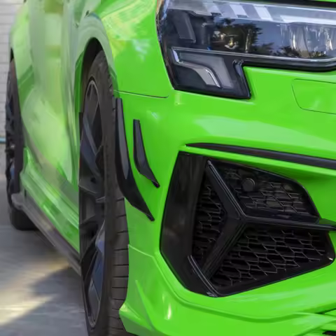 For Audi A3 S3 8Y A4 B9 A6 C8 Air Knife of Front Bar Decorative Fog Lamp Car Exterior Car Accessorie