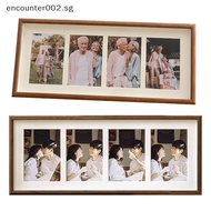 [ER] 8x20 Wood Picture Frame - 8x20 Photo Frame With Mat Display 4Pcs 4x6 Photos, 4x6 Picture Frame 