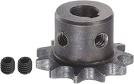 HARFINGTON 06B Roller Chain Sprocket 11T Pitch 3/8" 10mm Bore A3 Carbon Steel Motor Drive Gear