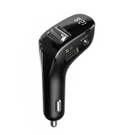 Car FM Transmitter Bluetooth-compatible 5.0 AUX Handsfree Wireless Car Dual USB Car Charger Auto Radio FM Modulator MP3 Player
