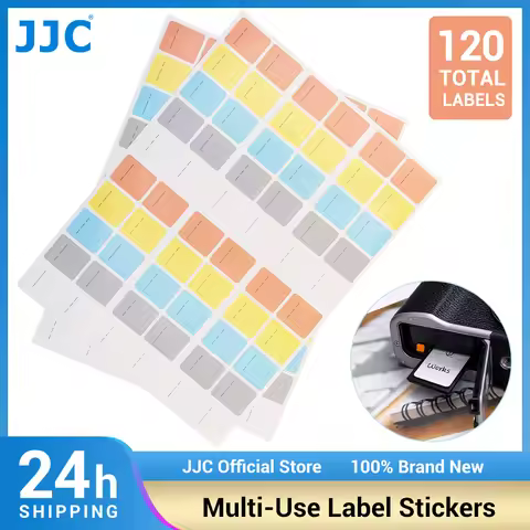 JJC Multi-Use Label Stickers 20x25mm/0.79x0.98" Stick-On Camera Memory Card Labels for SD/SDHC/XQD/C