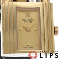 นาฬิกาผู้หญิง Hermes Kelly Watch GP/หนัง สีแชมเปญ สภาพดีเยี่ยม 【มือสอง】